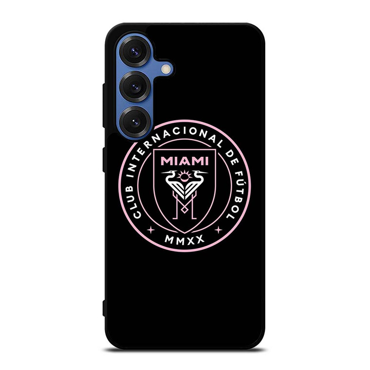 INTER MIAMI FOOTBALL BLACK LOGO Samsung Galaxy S25 Case Cover