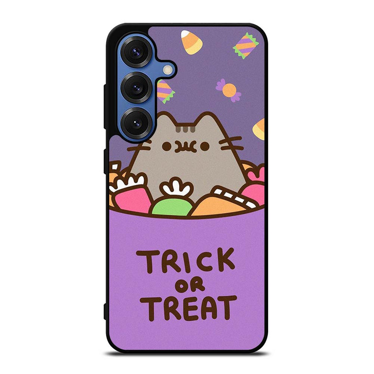 PUSHEEN THE CAT HALLOWEEN TRICK OR TREAT Samsung Galaxy S25 Case Cover