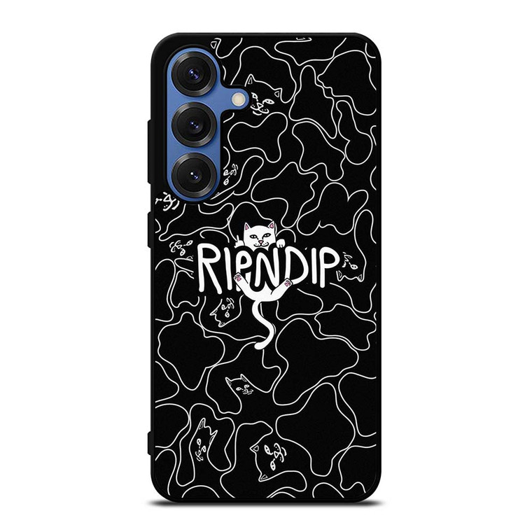 RIPNDIP BLACK DOODLE LOGO Samsung Galaxy S25 Case Cover