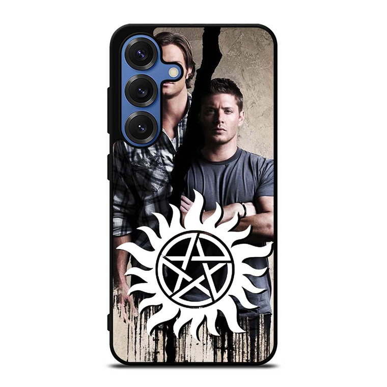 SAM AND DEAN WINCHESTER SUPERNATURAL LOGO Samsung Galaxy S25 Case Cover