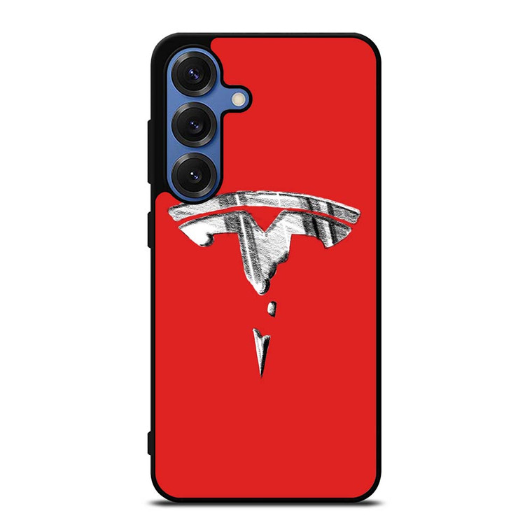 TESLA BROKEN LOGO Samsung Galaxy S25 Case Cover
