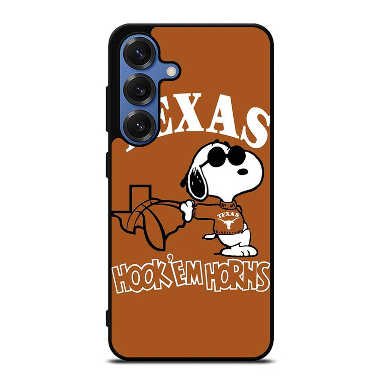 TEXAS LONGHORNS FOOTBALL SNOOPY Samsung Galaxy S25 Case Cover