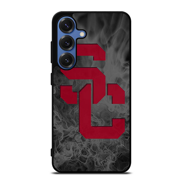 USC TROJANS FOOTBALL SMOKED LOGO Samsung Galaxy S25 Case Cover