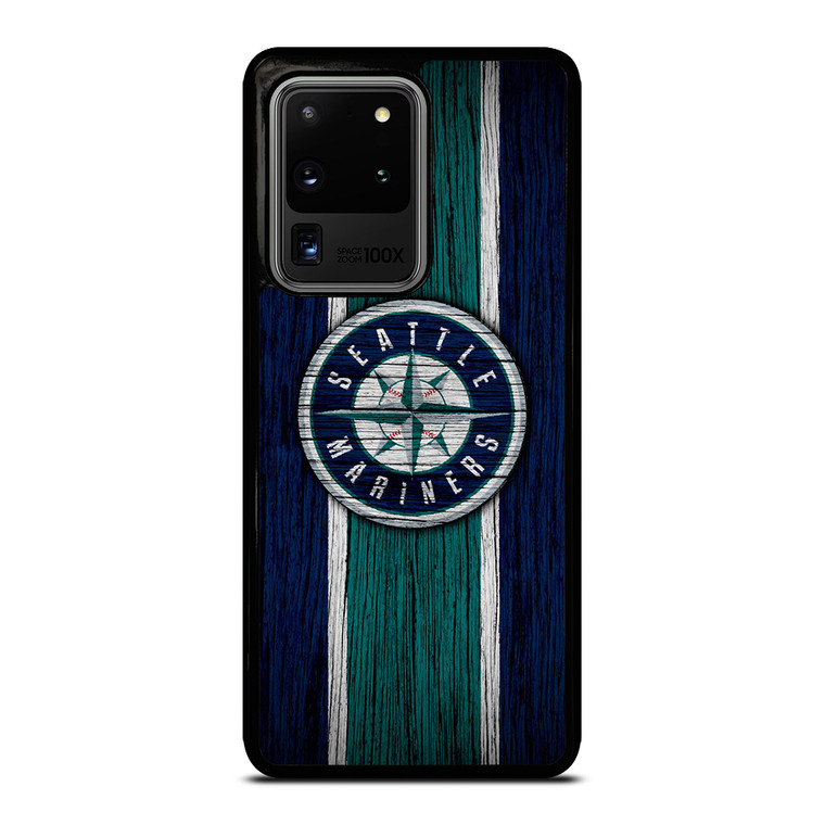 SEATTLE MARINERS WOODEN STRIPE LOGO  Samsung Galaxy S20 Ultra Case Cover SEATTLE MARINERS WOODEN STRIPE LOGO  Samsung Galaxy S20 Ultra Case Cover
