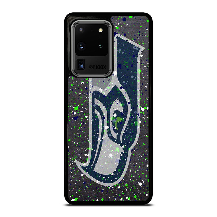 SEATTLE SEAHAWKS SPLASHED LOGO  Samsung Galaxy S20 Ultra Case Cover