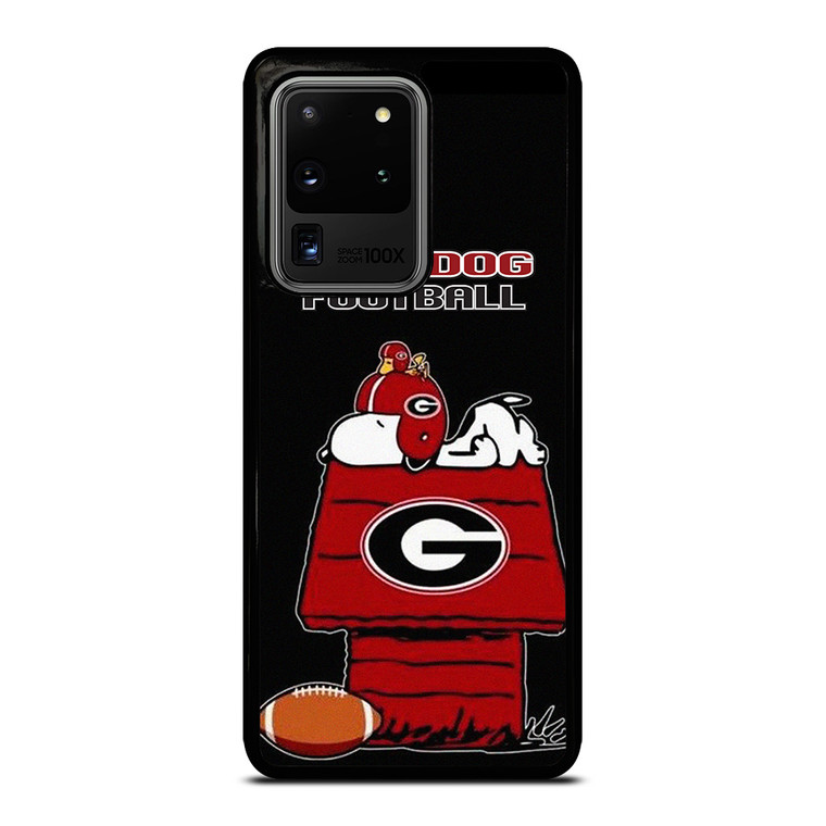SNOOPY GEORGIA BULLDOGS FOOTBALL  Samsung Galaxy S20 Ultra Case Cover