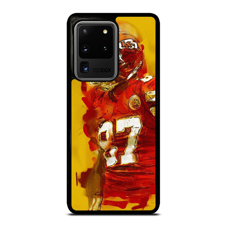 TRAVIS KELCE KANSAS CITY CHIEFS ART  Samsung Galaxy S20 Ultra Case Cover