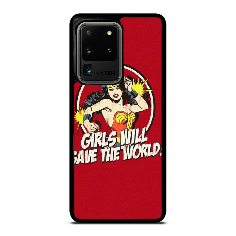 WONDER WOMAN CARTOON BADGE  Samsung Galaxy S20 Ultra Case Cover