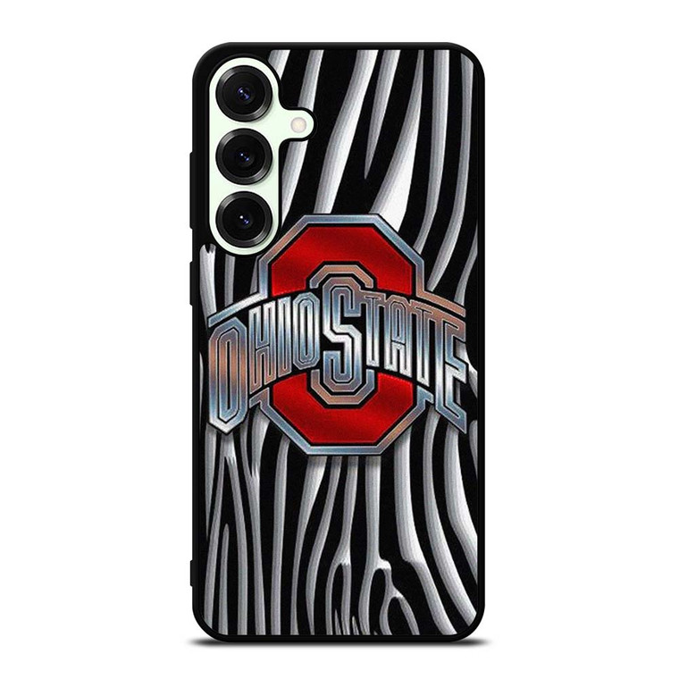 OHIO STATE FOOTBALL METAL ABSTRACT LOGO Samsung Galaxy S25 Plus Case Cover