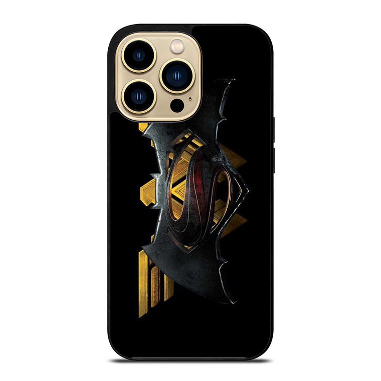 BATMAN WONDER WOMAN METAL LOGO  iPhone 14 Pro Max Case Cover