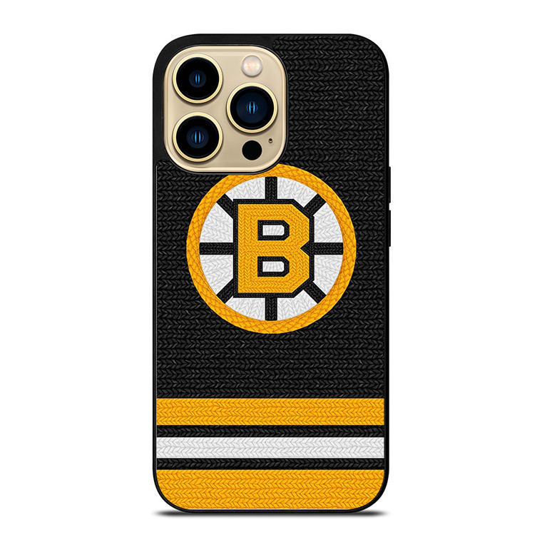 BOSTON BRUINS KNITWORK LOGO  iPhone 14 Pro Max Case Cover