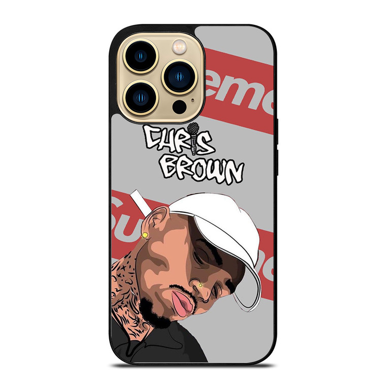 CHRIS BROWN CARTOON SUPREME  iPhone 14 Pro Max Case Cover