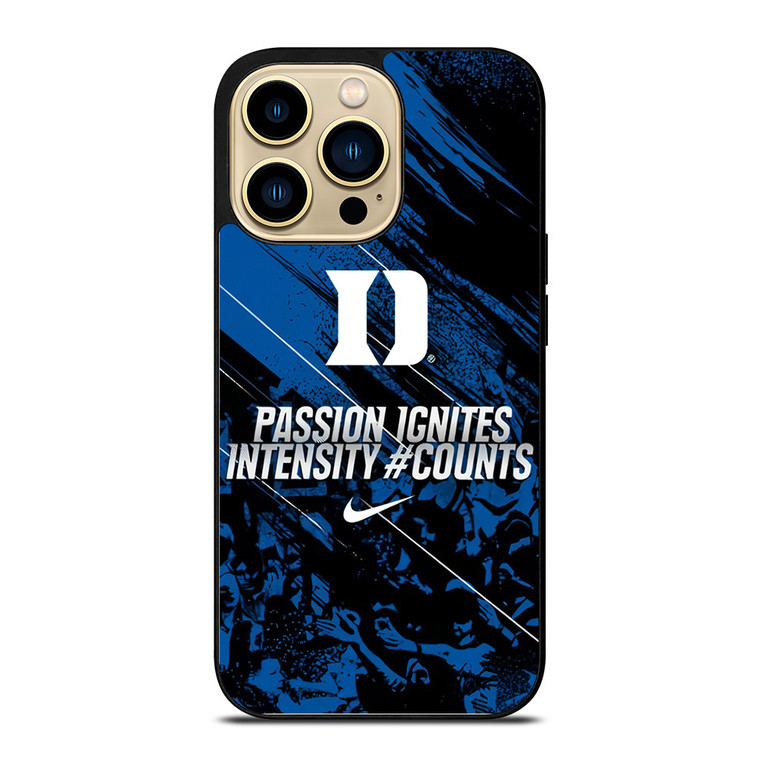 DUKE BLUE DEVILS NIKE SLOGAN  iPhone 14 Pro Max Case Cover