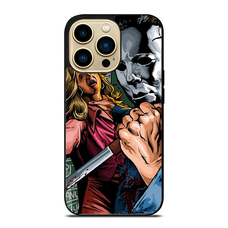 HALLOWEEN MICHAEL MYERS SCARY CARTOON  iPhone 14 Pro Max Case Cover