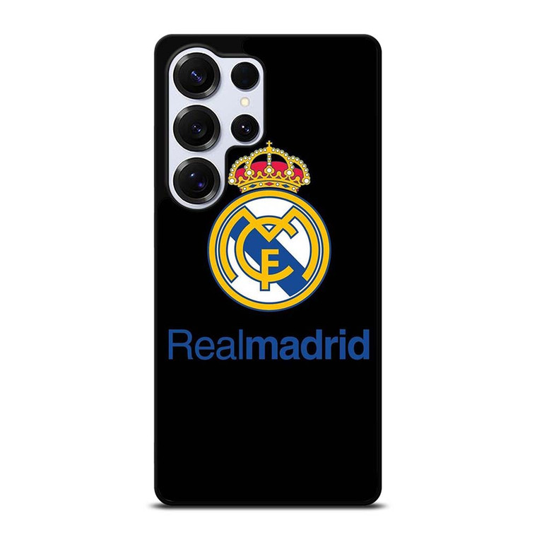REAL MADRID FOOTBALL BLACK LOGO Samsung Galaxy S25 Ultra Case Cover
