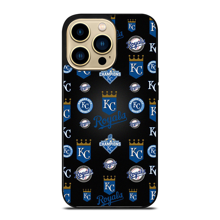 KANSAS CITY ROYALS LOGO PATTERN  iPhone 14 Pro Max Case Cover