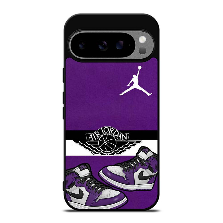 AIR JORDAN PURPLE LOGO Google Pixel 9 Pro XL Case Cover AIR JORDAN PURPLE LOGO Google Pixel 9 Pro XL Case Cover