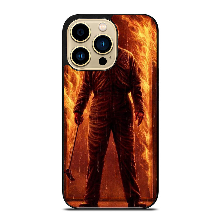 MICHAEL MYERS HALLOWEEN IN FIRE  iPhone 14 Pro Max Case Cover MICHAEL MYERS HALLOWEEN IN FIRE  iPhone 14 Pro Max Case Cover