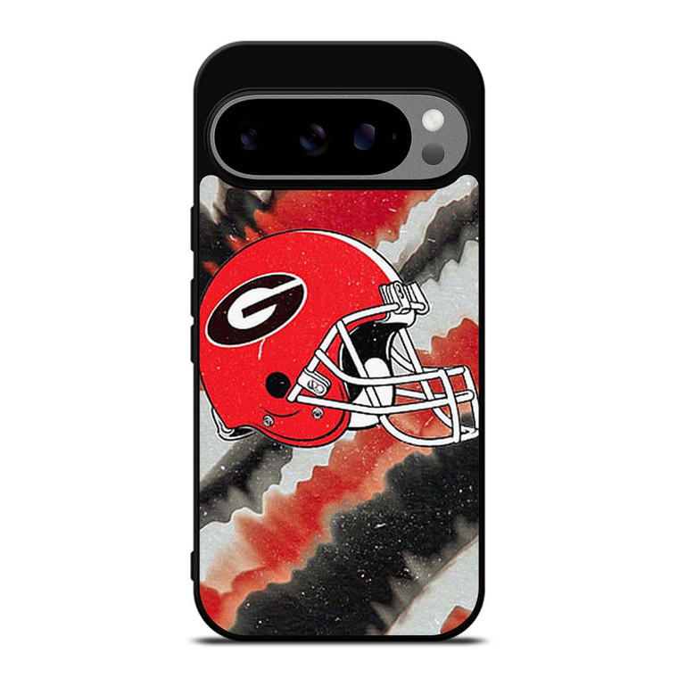 GEORGIA BULLDOGS PSYCHEDELIC HELMET Google Pixel 9 Pro XL Case Cover