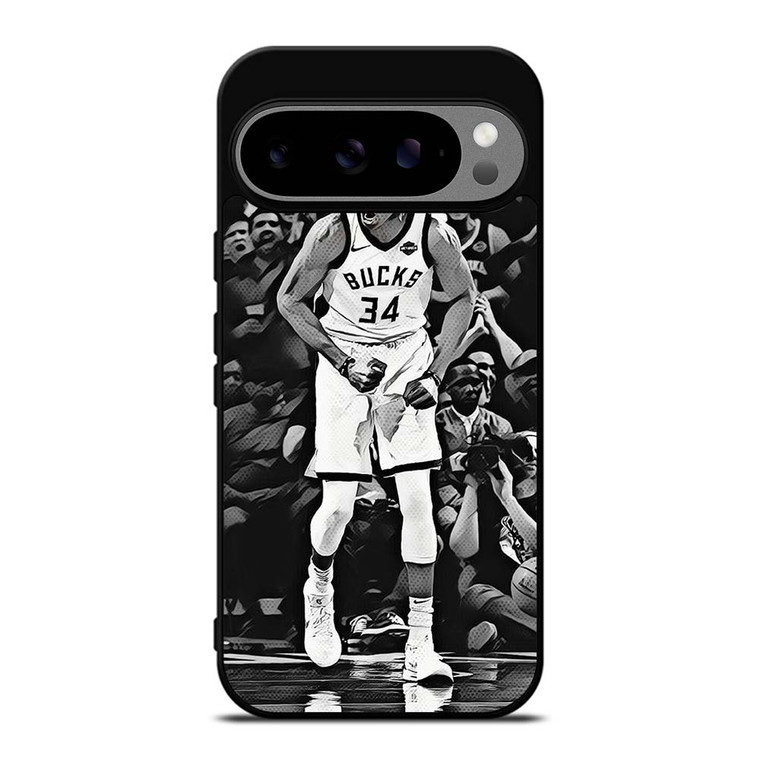 GIANNIS ANTETOKOUNMPO BASKETBALL BLACK Google Pixel 9 Pro XL Case Cover