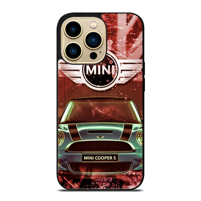 MINI COOPER S UNION JACK EMBLEM  iPhone 14 Pro Max Case Cover