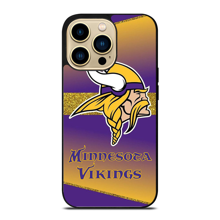MINNESOTA VIKINGS GLITTER LOGO  iPhone 14 Pro Max Case Cover