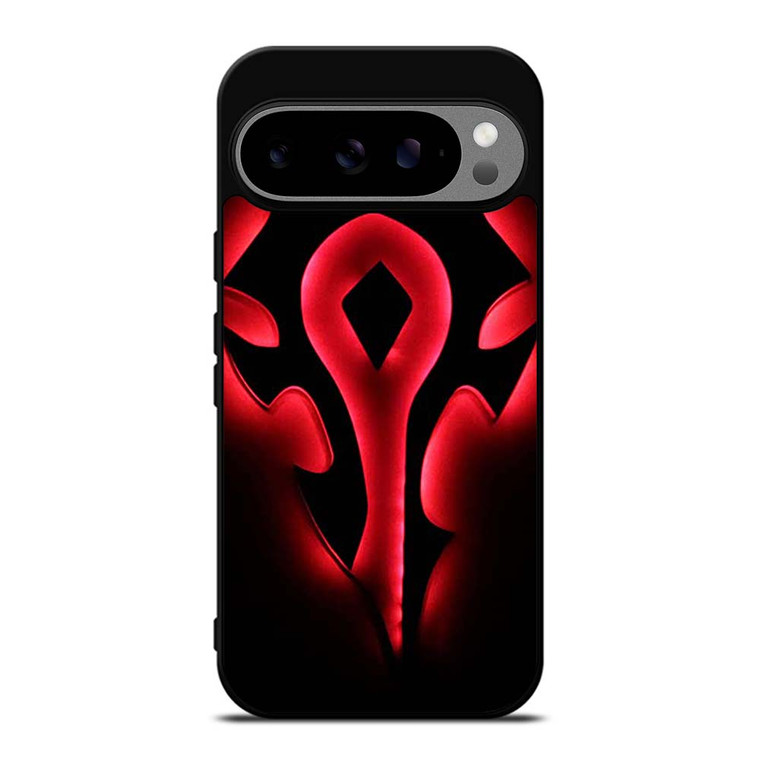 HORDE WORLD OF WARCRAFT BLACK LOGO Google Pixel 9 Pro XL Case Cover
