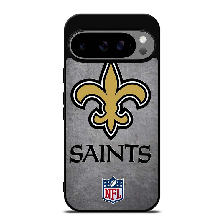 NEW ORLEANS SAINTS NFL WALL LOGO Google Pixel 9 Pro XL Case Cover NEW ORLEANS SAINTS NFL WALL LOGO Google Pixel 9 Pro XL Case Cover