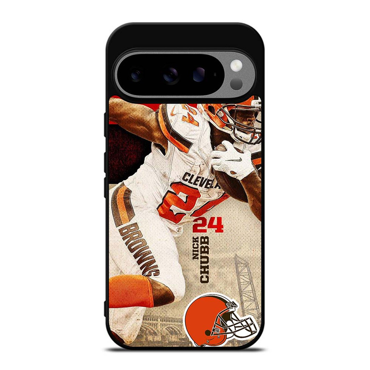 NICK CHUBB CLEVELAND BROWNS NFL Google Pixel 9 Pro XL Case Cover NICK CHUBB CLEVELAND BROWNS NFL Google Pixel 9 Pro XL Case Cover