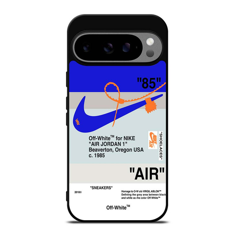 NIKE AIR JORDAN 1 OFF WHITE BLUE Google Pixel 9 Pro XL Case Cover NIKE AIR JORDAN 1 OFF WHITE BLUE Google Pixel 9 Pro XL Case Cover
