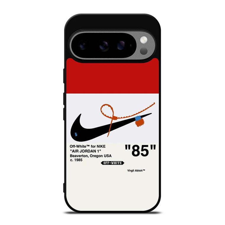 NIKE AIR JORDAN 1OFF WHITE RED Google Pixel 9 Pro XL Case Cover NIKE AIR JORDAN 1OFF WHITE RED Google Pixel 9 Pro XL Case Cover
