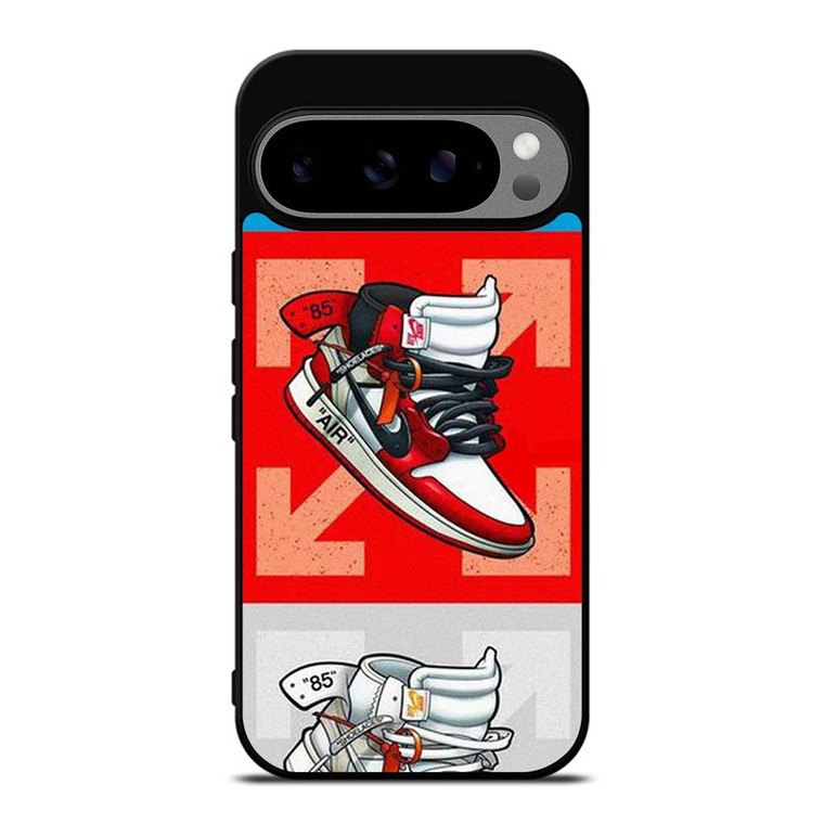 NIKE AIR JORDAN OFF WHITE SNEAKERS VECTOR Google Pixel 9 Pro XL Case Cover NIKE AIR JORDAN OFF WHITE SNEAKERS VECTOR Google Pixel 9 Pro XL Case Cover