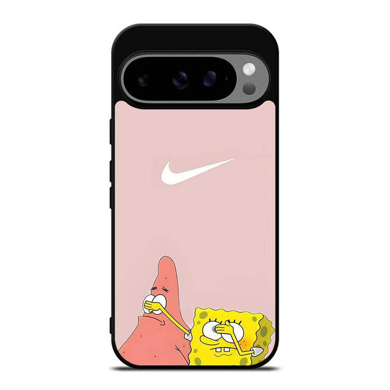 NIKE PATRICK AND SPONGEBOB PINK Google Pixel 9 Pro XL Case Cover NIKE PATRICK AND SPONGEBOB PINK Google Pixel 9 Pro XL Case Cover