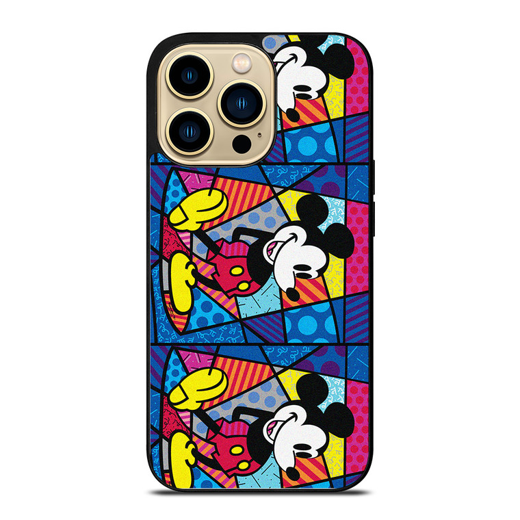 ROMERO BRITTO MICKEY MOUSE COLLAGE  iPhone 14 Pro Max Case Cover