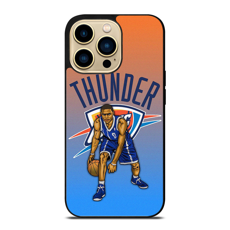 RUSSELL WESTBROOK OKC OKLAHOMA CITY THUNDER 2  iPhone 14 Pro Max Case Cover