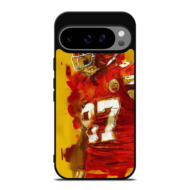 TRAVIS KELCE KANSAS CITY CHIEFS ART Google Pixel 9 Pro XL Case Cover