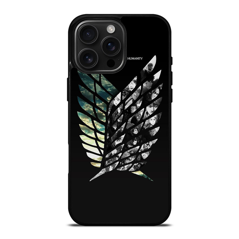 ATTACK ON TITAN SYMBOL CHARACTER iPhone 16 Pro Max Case Cover
