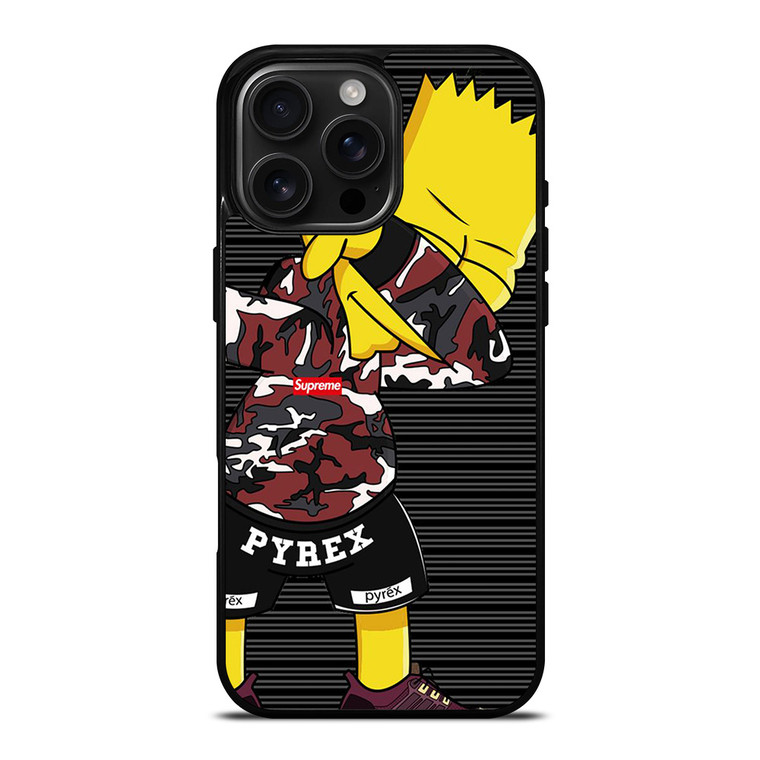 BART SIMPSON SUPREME CAMO DAB iPhone 16 Pro Max Case Cover