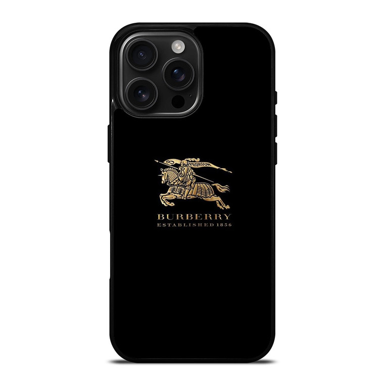 BURBERRY LOGO BLACK iPhone 16 Pro Max Case Cover