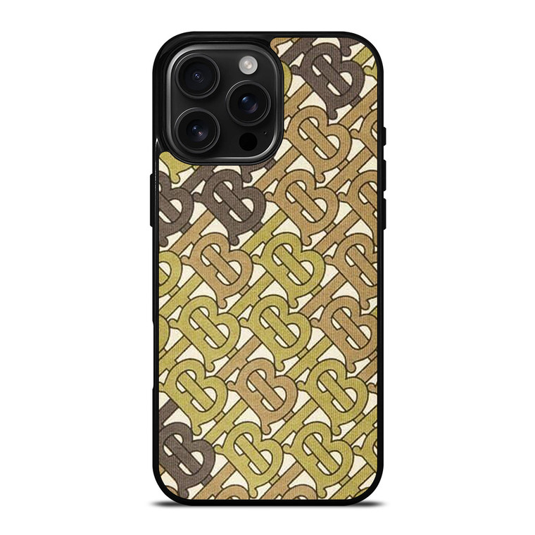BURBERRY LOGO PATTERN EMBLEM iPhone 16 Pro Max Case Cover