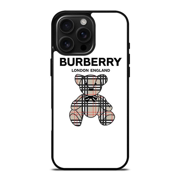 BURBERRY LONDON LOGO BEAR iPhone 16 Pro Max Case Cover