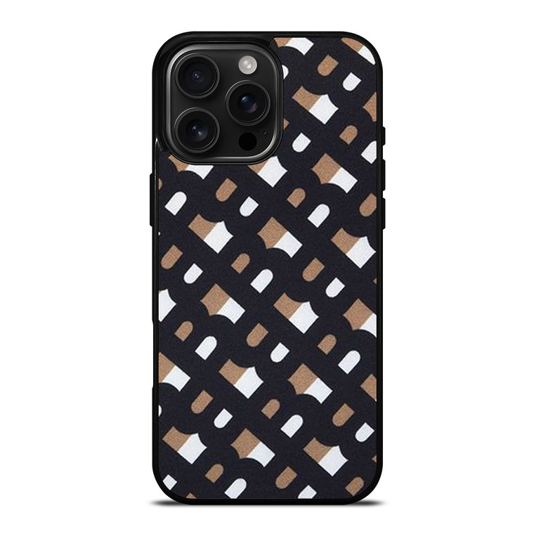 BURBERRY LONDON LOGO FABRIC PATTERN iPhone 16 Pro Max Case Cover