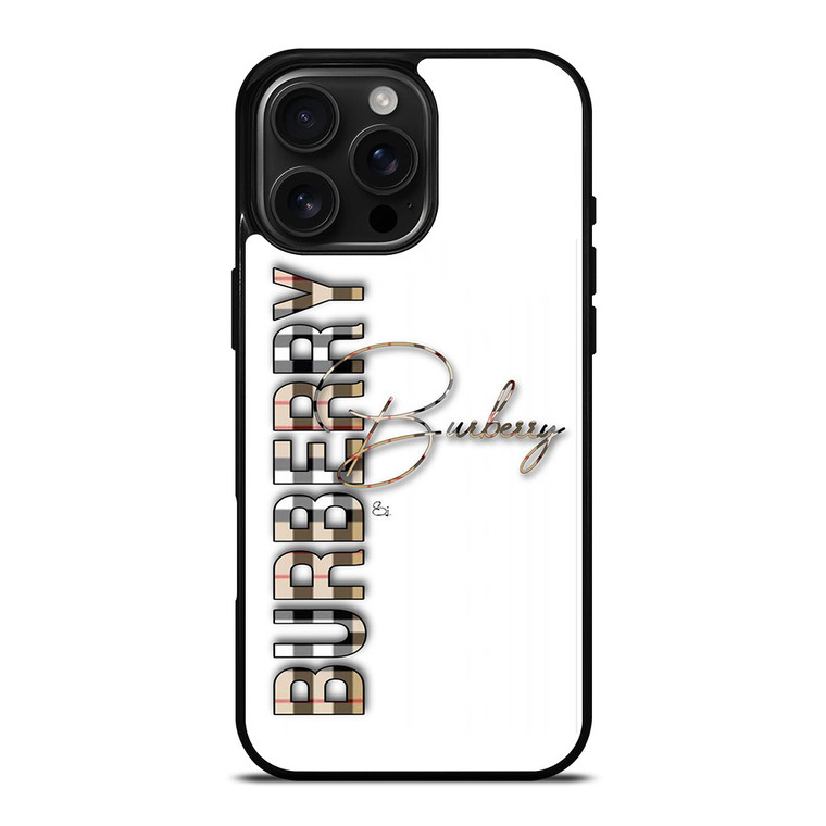 BURBERRY LONDON LOGO NEW iPhone 16 Pro Max Case Cover