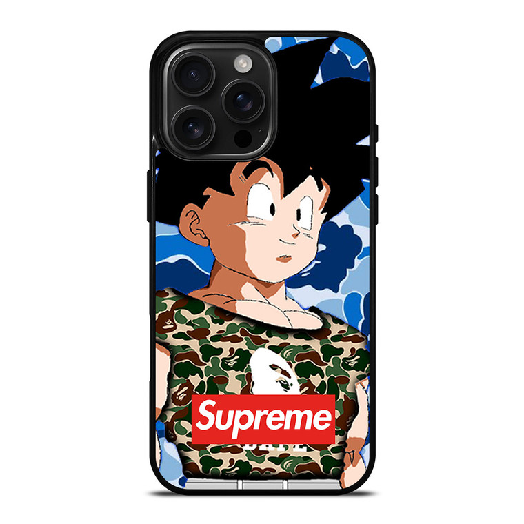 CAMO GOHAN BAPE SUPREME iPhone 16 Pro Max Case Cover