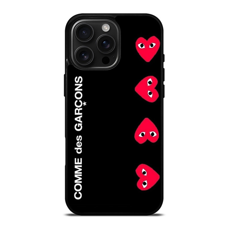 COMME DES GARCONS VERTICAL LOGO iPhone 16 Pro Max Case Cover