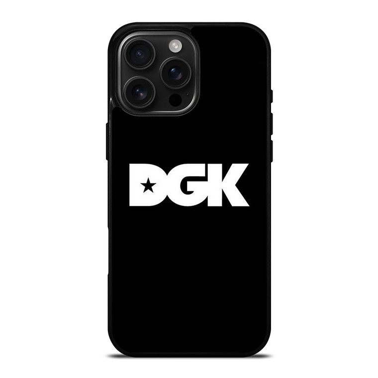 DGK SKATEBOARDING LOGO BLACK iPhone 16 Pro Max Case Cover