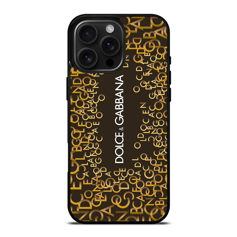 DOLCE AND GABBANA D&G LOGO MONOGRAM iPhone 16 Pro Max Case Cover