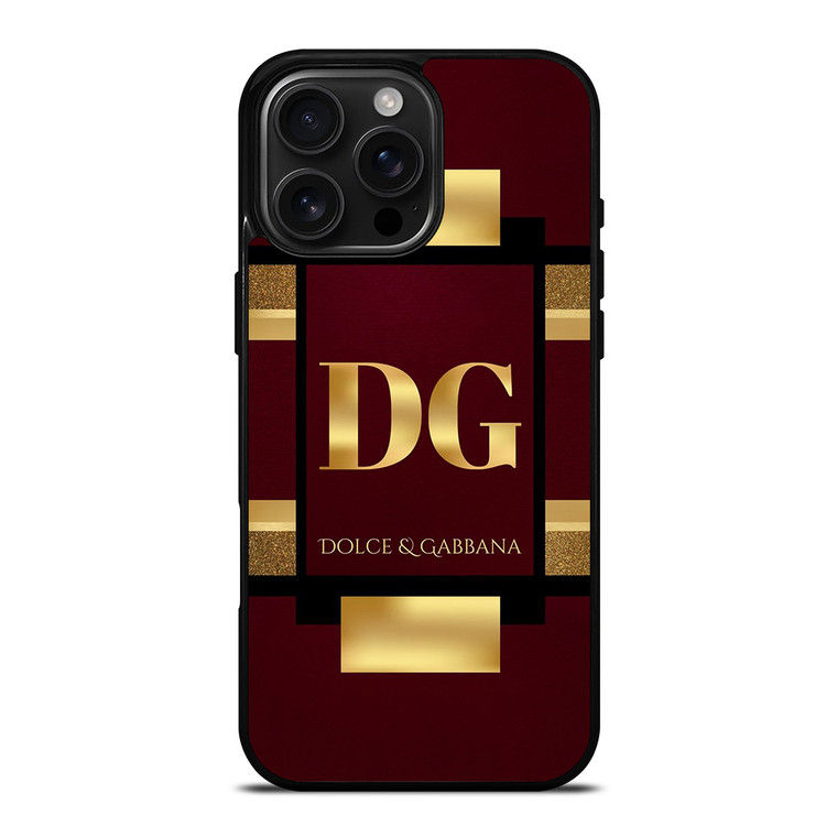 DOLCE AND GABBANA LOGO RED iPhone 16 Pro Max Case Cover