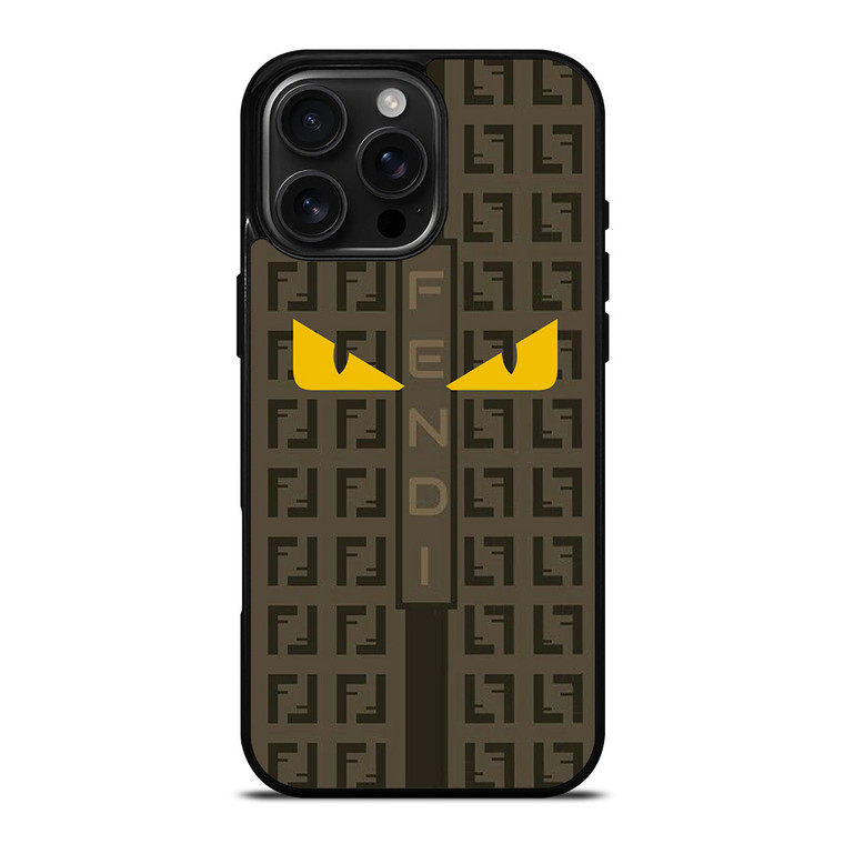 FENDI PARIS EYES PATTERN iPhone 16 Pro Max Case Cover