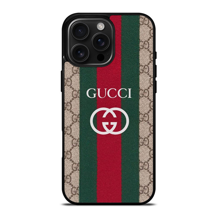 GUCCI ICON GUCCI LOGO PATTERN iPhone 16 Pro Max Case Cover
